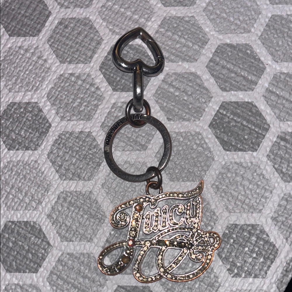 Vintage Juicy Couture Silver Keychain